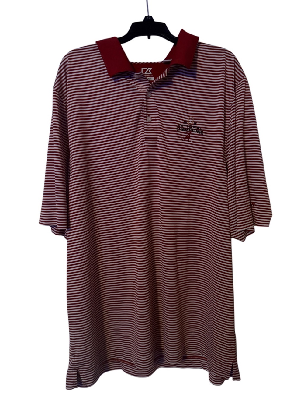 Cutter & Buck CB DryTec Alabama Crimson Tide 2015 National Championship Polo 3XL